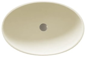 Sanitec Gaia 204 Νιπτήρας Συνθετικός Επικαθήμενος 46,5x15cm Ocra