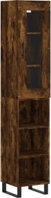 vidaXL Ντουλάπι Καπνιστή δρυς 34,5x34x180 εκ. από Επεξεργασμένο Ξύλο