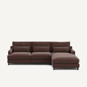 Γωνιακός καναπές από λινό βελούδο, Alwine