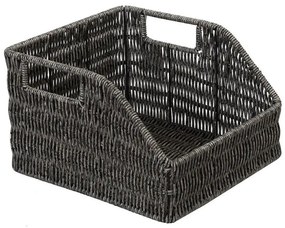 Καλάθι Με Λαβές KOD215 25x23x15cm Grey Espiel Ψάθα
