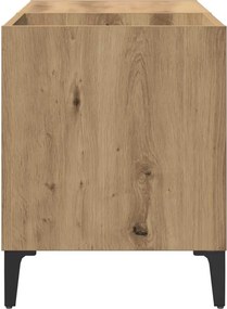 ντουλάπι δίσκων vidaXL Δρυς τεχνίτης 84,5x38x48 cm Κατασκευασμένο ξύλο