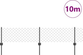 vidaXL Συρματόπλεγμα Περίφραξης με Πάσσαλο 10 x 0,4 m