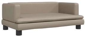 vidaXL Καναπές Παιδικός Καπουτσίνο 80 x 45 x 30 εκ. από Συνθ. Δέρμα