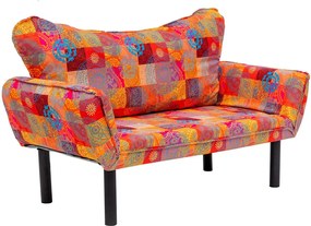 2-Seat Sofa-Bed Chatto - Patchwork Multicolor
