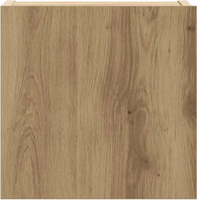 vidaXL Σετ ντουλαπιών τηλεόρασης 6 τεμαχίων Επιτοίχιο Τεχνικής Δρυς