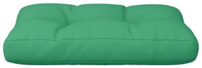 Μαξιλάρι Παλέτας Πράσινο 50 x 40 x 12 εκ. από Ύφασμα - Πράσινο