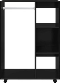 vidaXL Ντουλάπα Μαύρη 80 x 40 x 110 εκ. από Επεξ. Ξύλο
