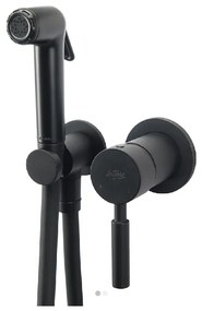 La Torre Flush Mix Black Brushed Μίκτης Εντοιχισμού 2 Οπών Με Ντουζάκι Shut-off