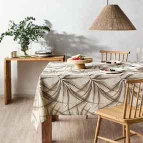 Τραπεζομάντηλο Felce Beige-Grey Kentia 135X180cm Βαμβάκι-Πολυέστερ