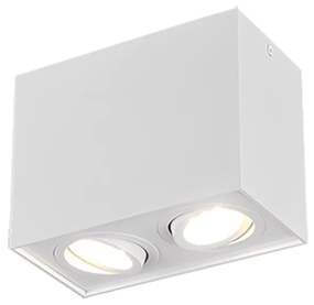 Σποτ Δίφωτο Λευκό Ματ 17xH12cm 2xGU10 Trio Lighting Biscuit 613000231