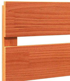 vidaXL Κεφαλάρι με κεφαλάρι Καφέ 140.5 x 3 x 80 cm Μασίφ ξύλο πεύκου