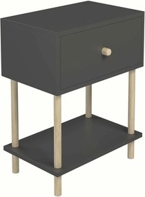 Κομοδίνο Ανθρακί LIFLILO 50x32x64.4