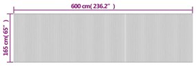 ΔΙΑΧΩΡΙΣΤΙΚΟ ΔΩΜΑΤΙΟΥ ΜΑΥΡΟ 165 X 600 ΕΚ. ΑΠΟ ΜΠΑΜΠΟΥ 377004