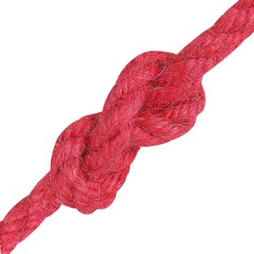 vidaXL Σχοινί Από Τζute 8 mm Κόκκινο 100% Τζούτα Tossa