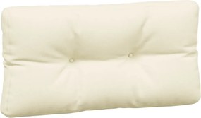 vidaXL Μαξιλάρια Παλέτας 3 τεμ. Κρεμ Υφασμάτινα