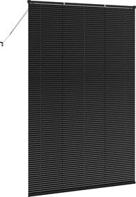 vidaXL Βενετσιάνικες Ρόδες Μαύρο 220 x 140 cm Αλουμίνιο