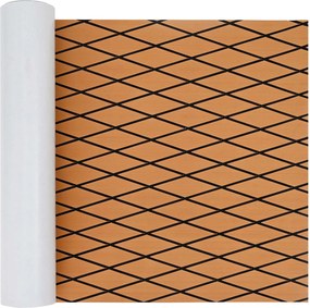 vidaXL Ματ Σκάφους Ριγέ Καφέ και Μαύρο 190 x 70 εκ EVA