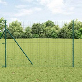 vidaXL Ευρωπαϊκή Στήριξη Φράχτη 10 x 1,6 m PVC-Επικαλυμμένο Ατσάλι