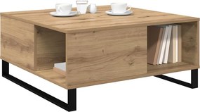 vidaXL Τραπεζάκι σαλονιού Artisan Oak 80 x 80 x 36,5 εκ