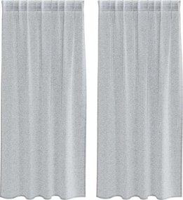 vidaXL Κουρτίνα βυσσινί 2 pcs Σκούρο Γκρι 175 x 140 εκ. Πολυεστέρας