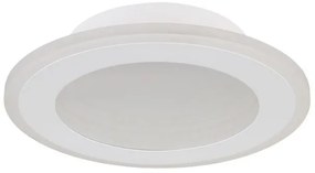 Πλαφονιέρα Φωτιστικό Οροφής LED 12W Λευκό 750Lm Φ22,5cm Lamela 48919-12R Globo Lighting-48919-12R-Λευκό 48919-12R