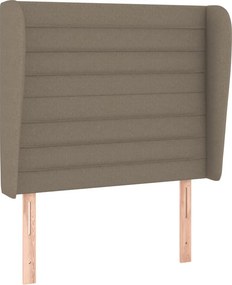 vidaXL Κρεβάτι Boxspring με Στρώμα Taupe 90x190 εκ.Υφασμάτινο