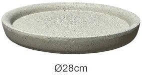 MarHome ΠΙΑΤΟ FIBER CLAY ΜΠΕΖ-ΓΡΑΝΙΤΗ ΣΤΡΟΓΓΥΛΟ ΓΙΑ ΚΑΣΠΩ - Φ25x3.5cm 5/ΚΙΒ 06-23225-5