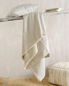 ΡΙΧΤΑΡΙ RYTHMOS SANTORINI ΖΑΚΑΡ ΔΙΠΛΗΣ ΟΨΗΣ ΤΡΙΘΕΣΙΟΥ 180X330 ΜΠΕΖ