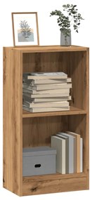 Βιβλιοθήκη Αρτισιανή Δρυς 40x24x76 εκ. από Επεξεργασμένο Ξύλο