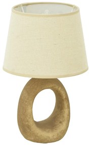 Επιτραπέζιο φωτιστικό Collie Inart Ε14 κεραμικό σε γκρι antique-μπεζ απόχρωση Φ18x29εκ