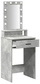 vidaXL Τραπέζι περιποίησης Γκρι 50 x 41 x 140 εκ. Επεξεργασμένο ξύλο