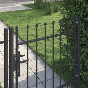 vidaXL Πύλη Φράχτη με κλειδαριά Boxtel Γκρι 103 x 150 cm
