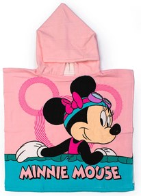 Παιδικό Πόντσο (50x100) Dimcol Minnie &amp; Daisy 90 Coral
