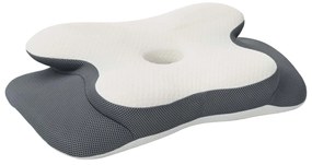 vidaXL Μαξιλάρι με μαξιλάρι Λευκό 60 x 37 x 13 εκ. Πολυεστέρας