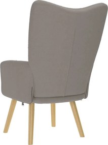 vidaXL Πολυθρόνα Relax Taupe Υφασμάτινη