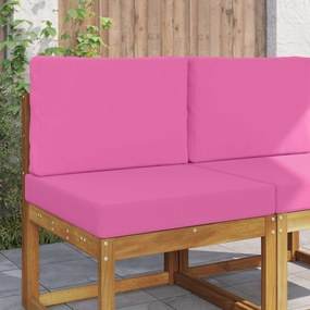 vidaXL Μαξιλάρι Καναπέ Εξωτερικού Χώρου 2 pcs Ροζ Πολυεστέρας