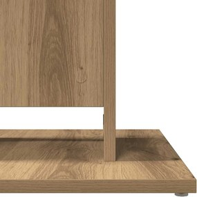 vidaXL Τραπέζι Bistro Χρώμα Τεχνίτης Δρυς 60 x 60 x 75 εκ. Μοριοσανίδα