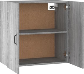 vidaXL Ντουλάπι Τοίχου Γκρι Sonoma 60x31x60εκ. Επεξεργασμένο Ξύλο