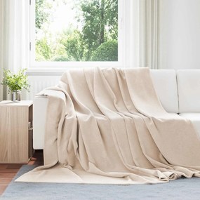 vidaXL Ριχτάρια 6 pcs Μπεζ 240 x 270 εκ. Μαλλί