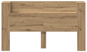 vidaXL Κρεβάτι με Κεφαλάρι artisan δρυς 180 x 17 x 104.5 εκ