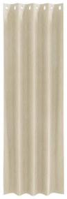 vidaXL Κουρτίνες με κουρτίνες 2 pcs Κρεμ 140 x 225 cm Βελούδο