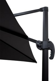 Ομπρέλα επαγγελματική κρεμαστή 360 μοιρών Raffaella pakoworld αλουμινίου 3x3m ανθρακί