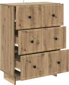 vidaXL Ντουλάπι με Συρτάρια 66 x 34,5 x 90 εκ Επεξεργασμένο Ξύλο