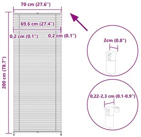 ΣΥΣΤΗΜΑ ΣΚΙΑΣΗΣ ΠΛΙΣΕ ΚΡΕΜ 70 X 200 ΕΚ. 240632