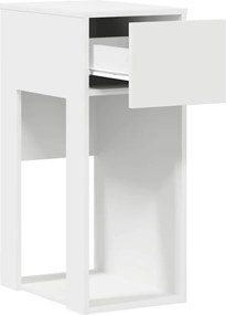 vidaXL Πύργος υπολογιστή με συρτάρι Λευκό 30x44x74 cm