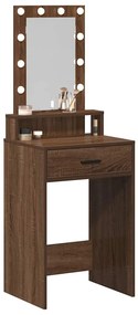 vidaXL Τραπέζι περιποίησης Καφέ 50 x 41 x 140 εκ. Επεξεργασμένο ξύλο