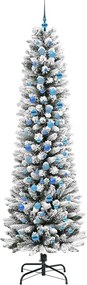 vidaXL Τεχνητό Χριστουγεννιάτικο Δέντρο με 300 LED Λευκό 240 cm