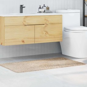 vidaXL Αντιολισθητικό μαξιλάρι μπάνιου Κρεμ 70 x 120 cm PP