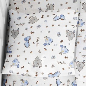 Μαξιλαροθήκη Παιδική Elephant 174 Blue DimCol 35X45 100% Cotton