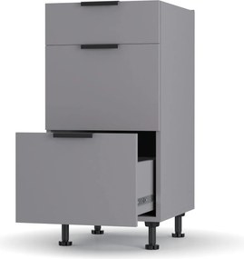 Craft Κάτω Ντουλάπι Συρταριέρα Γραφίτης 40x48x82cm